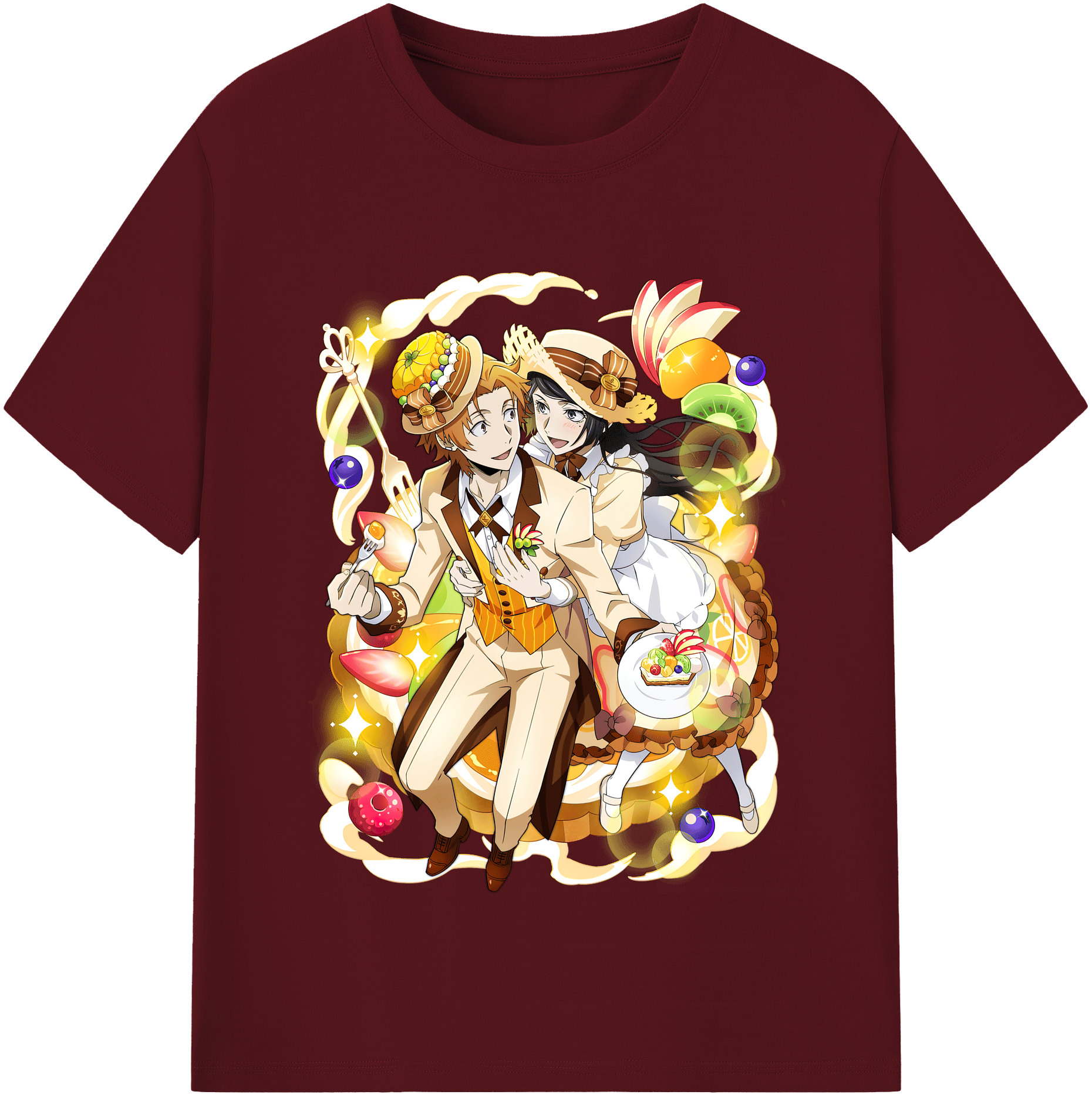 （画像用） 文豪ストレイドッグス Bungo Stray Dogs 綿100％半袖Tシャツ（フロントプリント）